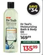Dis-Chem Dr Teal's Moisturizing Bath & Body Oil-260ml offer