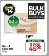 Dis-Chem Dettol Soap Bar-For 3 x 175g offer
