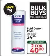 Dis-Chem Softi Cotton Pads 80 Piece-For 2 offer