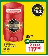 Dis-Chem Old Spice Deodorant Stick-For 2 x 50ml offer