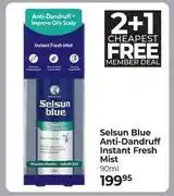 Dis-Chem Selsun Blue Anti-Dandruff Instant Fresh Mist-90ml offer