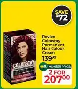 Dis-Chem Revlon Colorstay Permanent Hair Colour Cream-For 2 offer