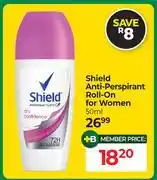 Dis-Chem Shield Anti-Perspirant Roll-On For Women-50ml offer