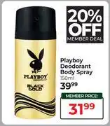 Dis-Chem Playboy Deodorant Body Spray-150ml Each offer
