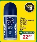 Dis-Chem Nivea Anti-Perspirant Roll-On For Men-50ml offer
