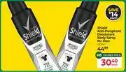 Dis-Chem Shield Anti-Perspirant Deodorant Body Spray For Men-150ml Each offer