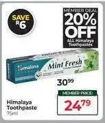 Dis-Chem Himalaya Toothpaste-75ml offer