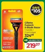 Dis-Chem Gillete Fusion5 5-Blade Razor (1 Handle + 2 Cartidges) offer