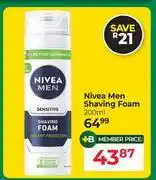 Dis-Chem Nivea Men Shaving Foam-200ml offer