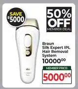 Dis-Chem Braun Silk Expert IPL Hair Removal System offer