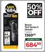 Dis-Chem Braun 7 In 1 Series 5 Shaver (7-Piece) offer