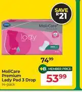 Dis-Chem Molicare Premium Lady Pad 3 Drop 14 Pack offer