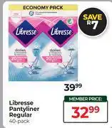 Dis-Chem Libresse Pantyliner Regular 40 Pack offer