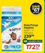 Dis-Chem Baby Things Nappies-Per Pack offer