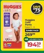 Dis-Chem Huggies Fold Pants-Per Pack offer