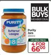 Dis-Chem Purity Jars-For 4 x 200ml offer