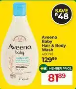 Dis-Chem Aveeno Baby Hair & Body Wash-400ml offer
