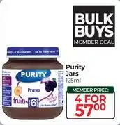 Dis-Chem Purity Jars-For 4 x 125ml offer