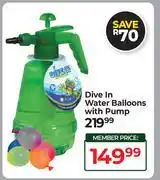 Dis-Chem Dive In Water Balloons With Pump offer