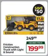 Dis-Chem Friction Construction Truck With Light & Sound offer