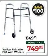 Dis-Chem Walker Foldable Flat With Wheels offer
