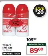 Dis-Chem Tabard Roll On Banded Pack-2 x 30ml offer