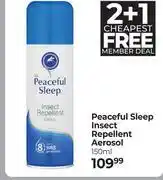 Dis-Chem Peaceful Sleep Insect Repellent Aerosol-150ml offer