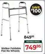 Dis-Chem Walker Foldable Flat No Wheels offer