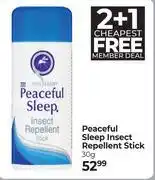 Dis-Chem Peaceful Sleep Insect Repellent Stick-30g offer