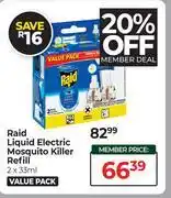 Dis-Chem Raid Liquid Electric Mosquito Killer Refill-2 x 33ml offer