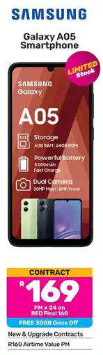 Game SAMSUNG Galaxy A05 Smartphone offer