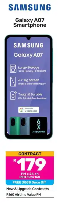 Game SAMSUNG Galaxy A07 Smartphone offer
