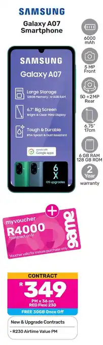 Game SAMSUNG Galaxy A07 Smartphone offer
