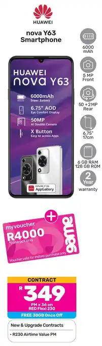 Game HUAWEI Nova Y63 Smartphone offer