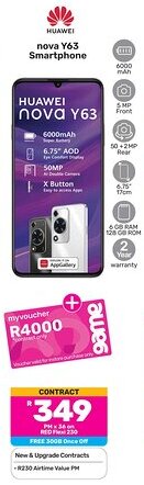 Game HUAWEI Nova Y63 Smartphone offer