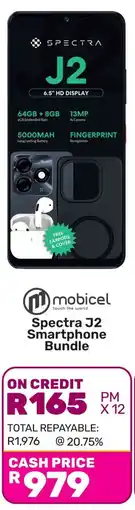 Game Mobicel Spectra J2 Smartphone Bundle offer