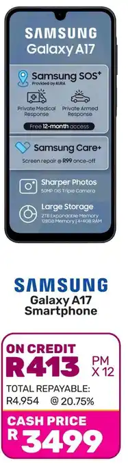 Game SAMSUNG Galaxy A17 Smartphone offer