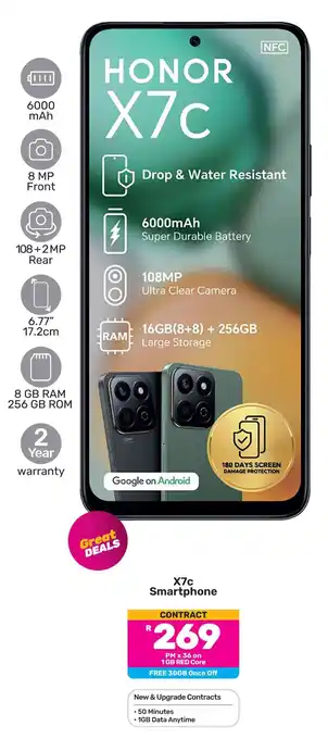 Game HONOR X7c Smartphone offer