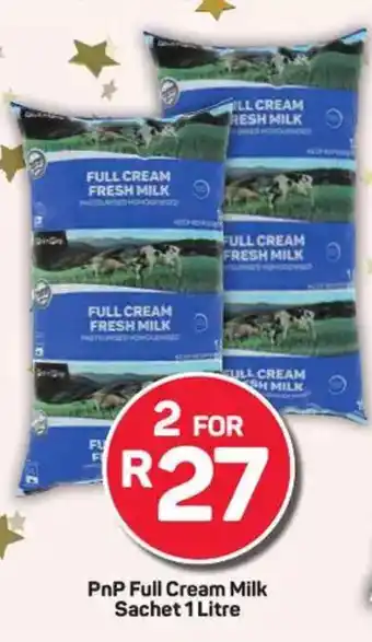 Pick n Pay PnP Full Cream Milk Sachet offer