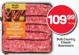 Pick n Pay Bulk Country Classic Boerewors offer