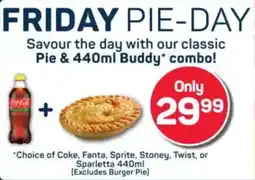 Pick n Pay Pie & 440ml Buddy combo offer
