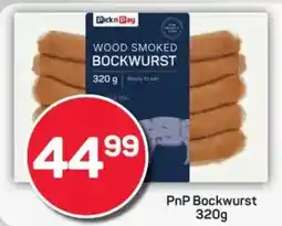 Pick n Pay PnP Bockwurst offer