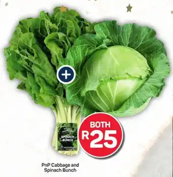 Pick n Pay PnP Cabbage and Spinach Bunch offer