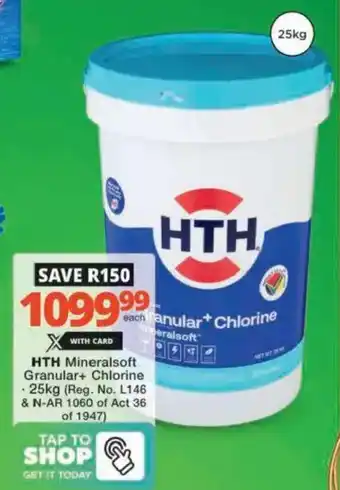 Checkers Hyper HTH Mineralsoft Granular+ Chlorine offer