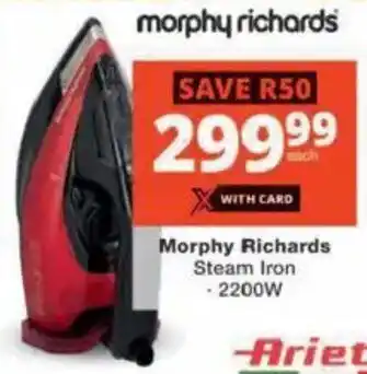 Checkers Hyper Morphy Richards Steam Iron offer