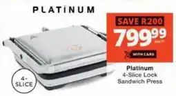 Checkers Hyper Platinum 4-Slice Lock Sandwich Press offer