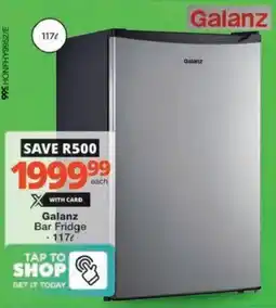 Checkers Hyper Galanz Bar Fridge offer