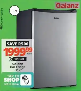 Checkers Hyper Galanz Bar Fridge offer