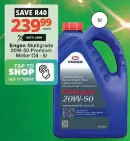 Checkers Hyper Engen Multigrade 20W-50 Premium Motor Oil offer