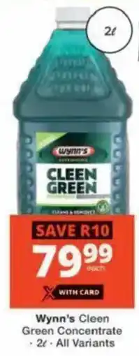 Checkers Hyper Wynn's Cleen Green Concentrate offer